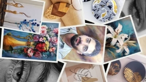 مدادرنگی، طراحی، رنگ روغن
