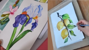 مدادرنگی، طراحی و رنگ روغن